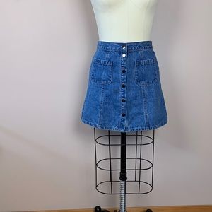 BDG Women’s 100% Cotton Mini Blue Jean Denim Skirt Size S-P